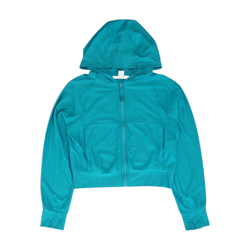 Teal Striped Active Jacket