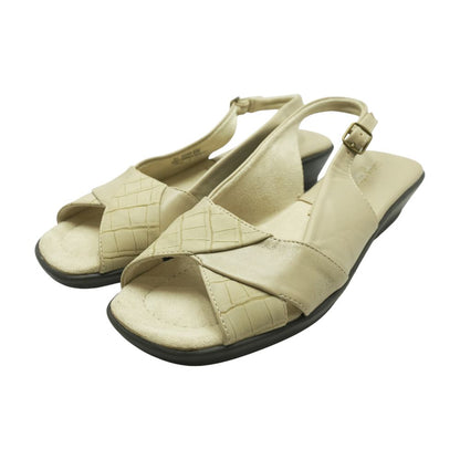 Tan Wedged Sandals