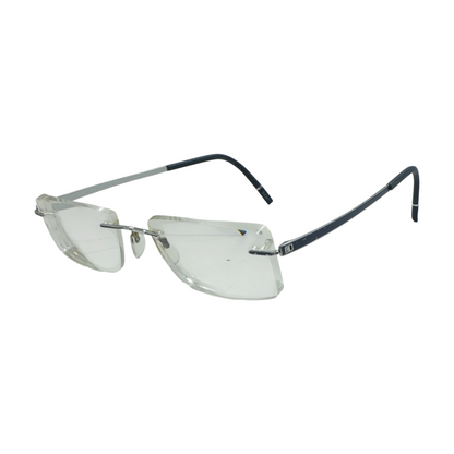 Silver 5529 Rectangle Prescription Eyewear