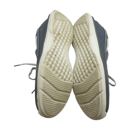 Blue Lace-Up Casual Shoes