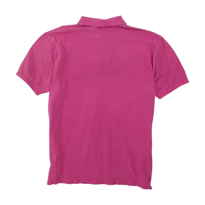 Pink Solid Short Sleeve Polo
