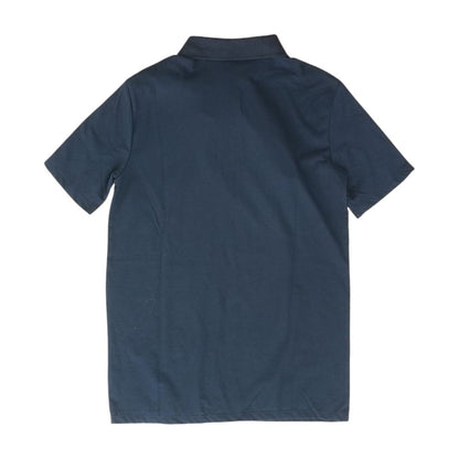Navy Solid Short Sleeve Polo