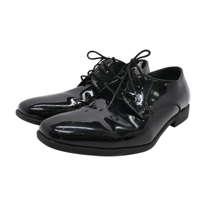 Black Lace-Up Dress Shoes