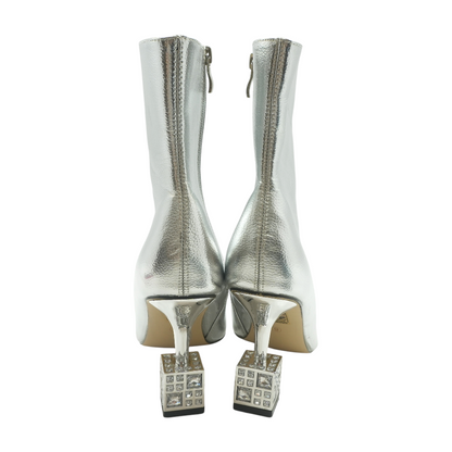 Silver Western Boots