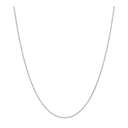 14K White Gold Rope Chain Necklace