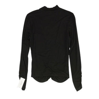 Black Solid Knit Top