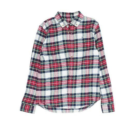 Multi Plaid Flannel Button Down