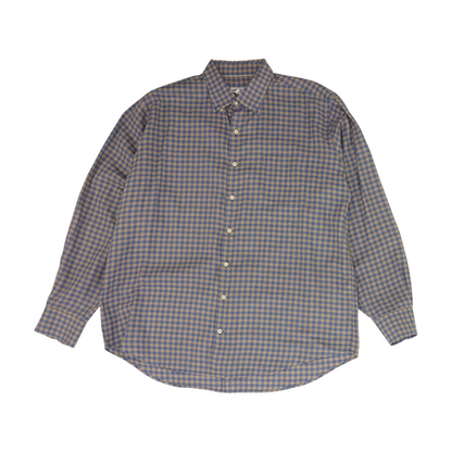 Blue Check Long Sleeve Button Down
