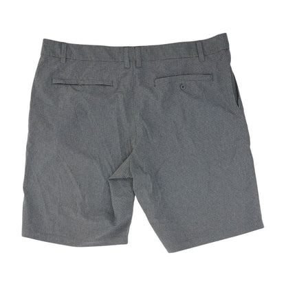 Gray Striped Active Shorts