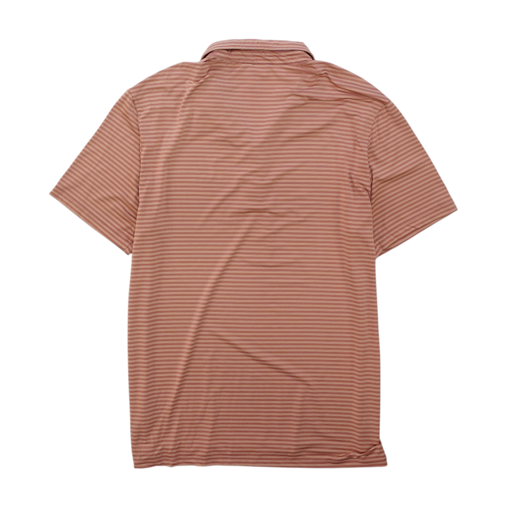 Aftco Pink Striped Short Sleeve Polo – Image 2