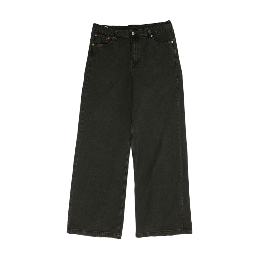 Black Tall Wide Leg Jeans