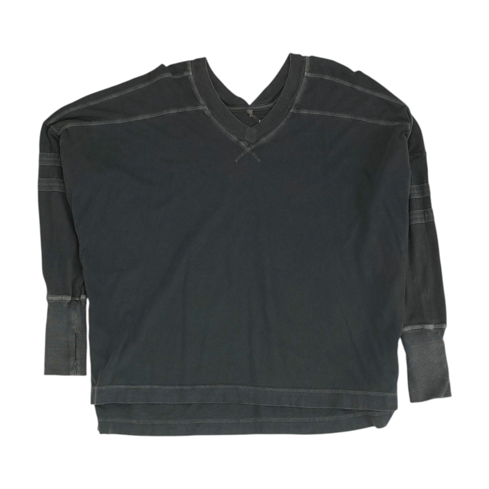 Gray Solid Sweatshirt Pullover