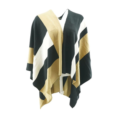 Multi Striped Cape Sweater