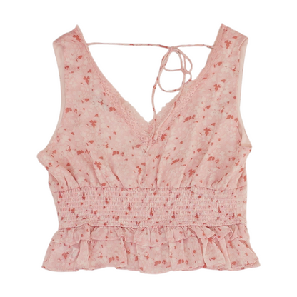 Pink Floral Blouse