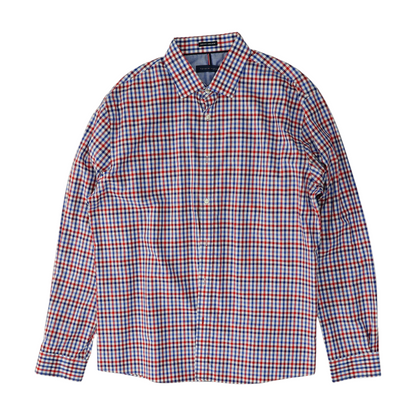Multi Check Long Sleeve Button Down