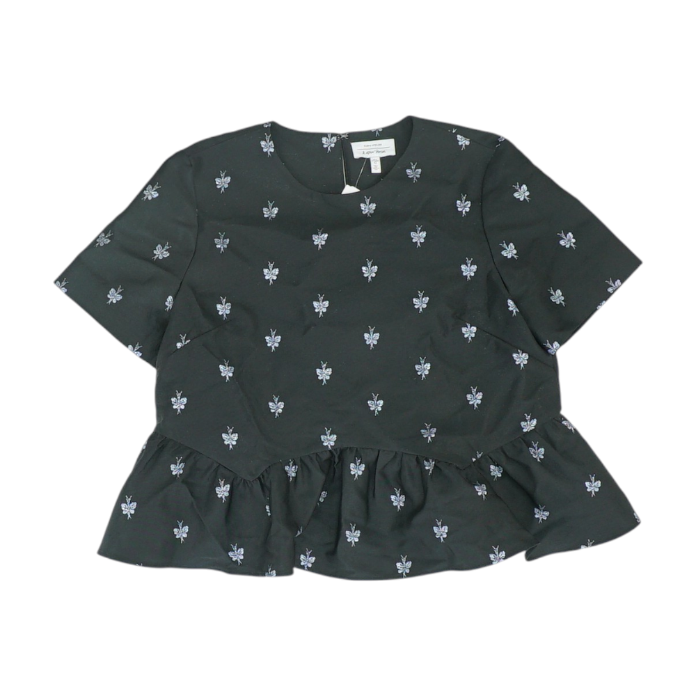 Black Print Blouse