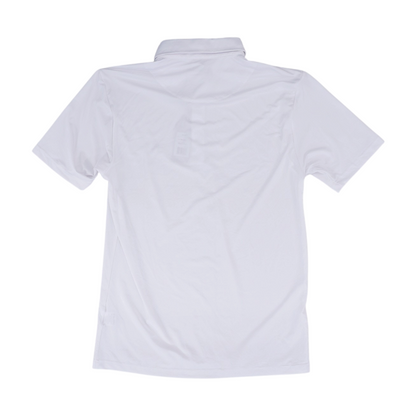 White Solid Short Sleeve Polo