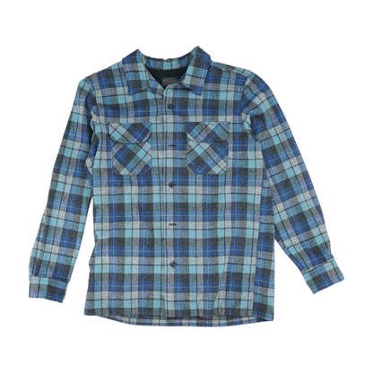 Blue Plaid Flannel Button Down