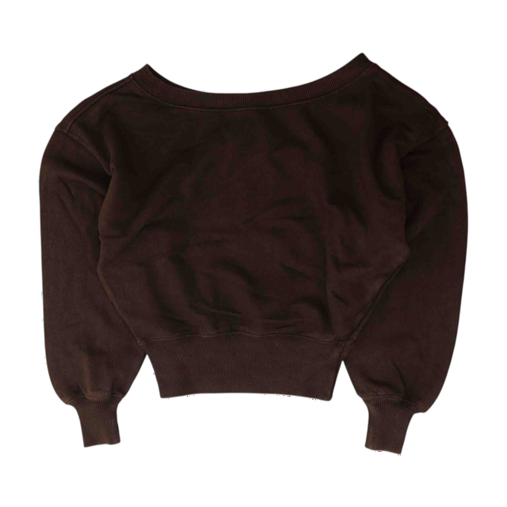 Brown Solid Sweatshirt Pullover