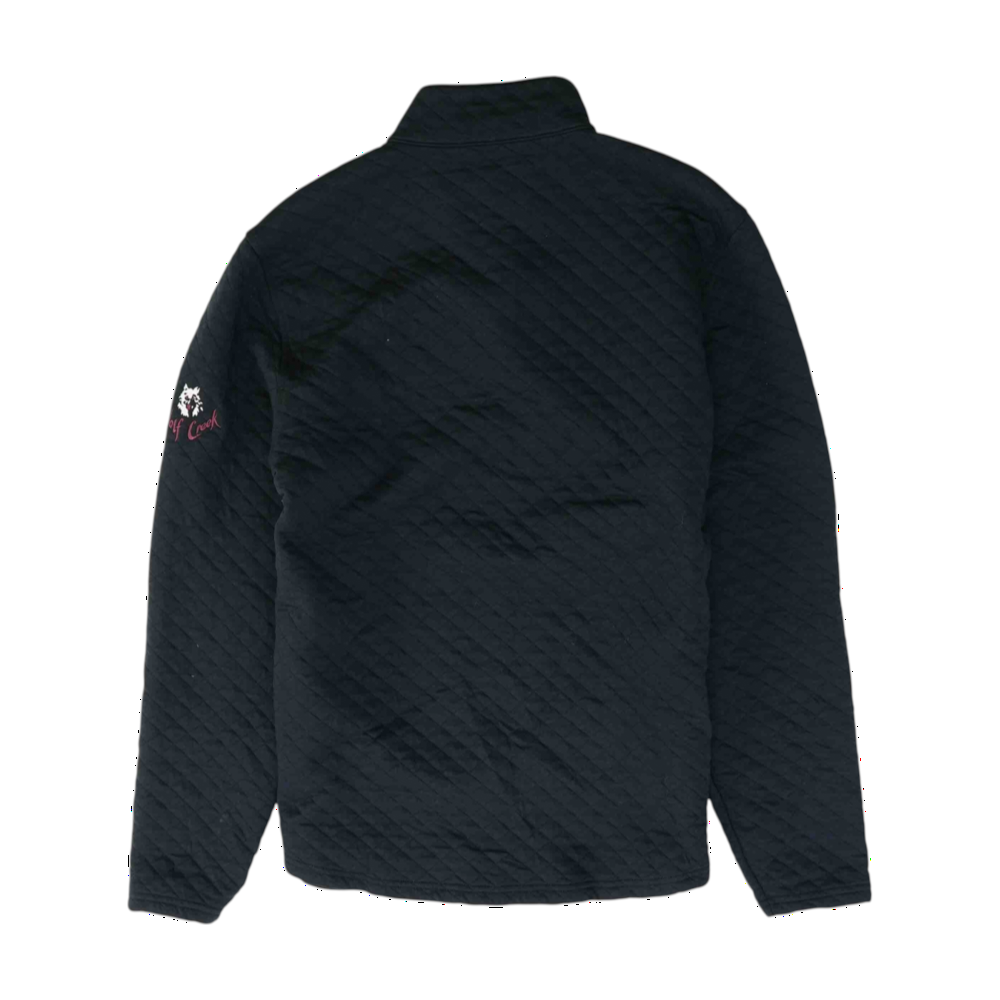 Black Solid 1/4 Zip Pullover