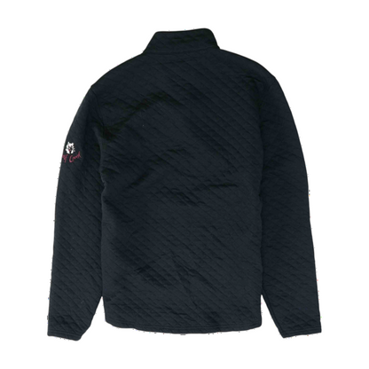 Black Solid 1/4 Zip Pullover