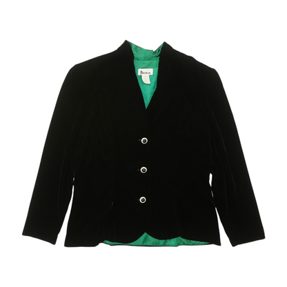 Vintage Black Solid Jacket