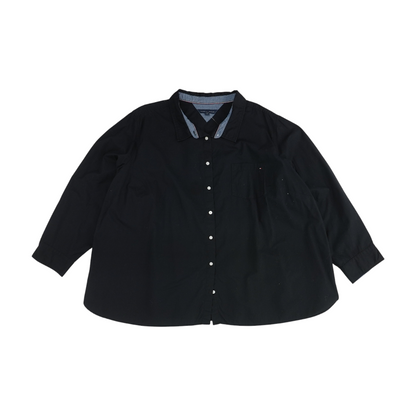 Black Plus Button Down