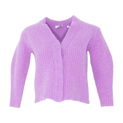 Purple Cardigan Sweater