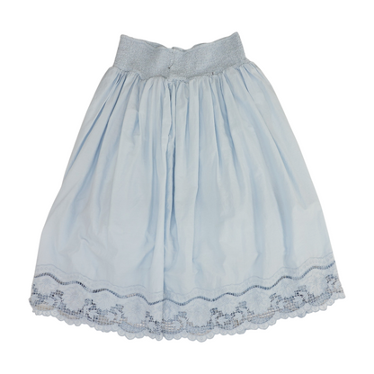 Blue Plus Midi Skirt