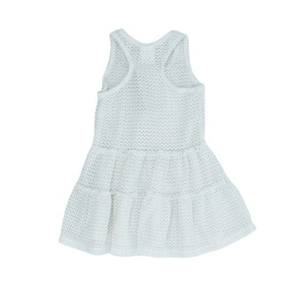 White Solid Dress