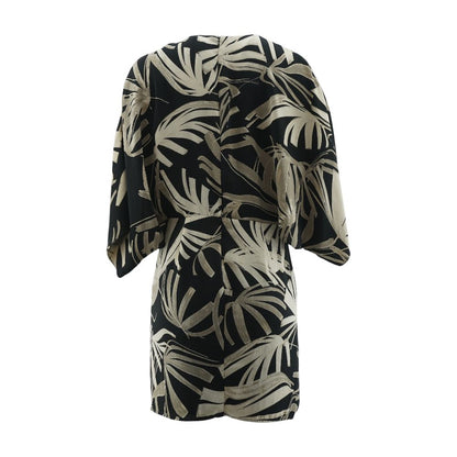 Black Misc Midi Dress