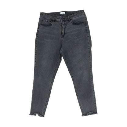 Black High Rise Slim Leg Jeans