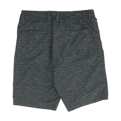 Charcoal Striped Chino Shorts