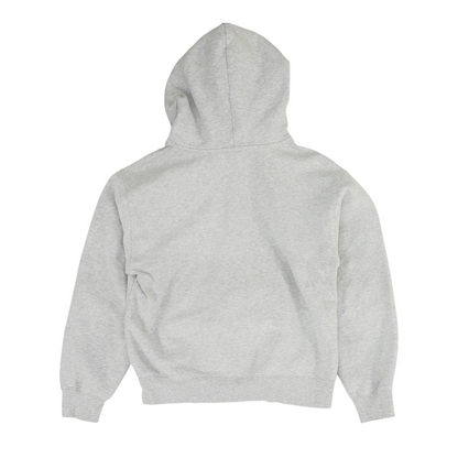 Gray Solid Hoodie Pullover