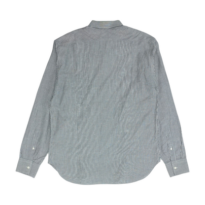 White Striped Long Sleeve Button Down