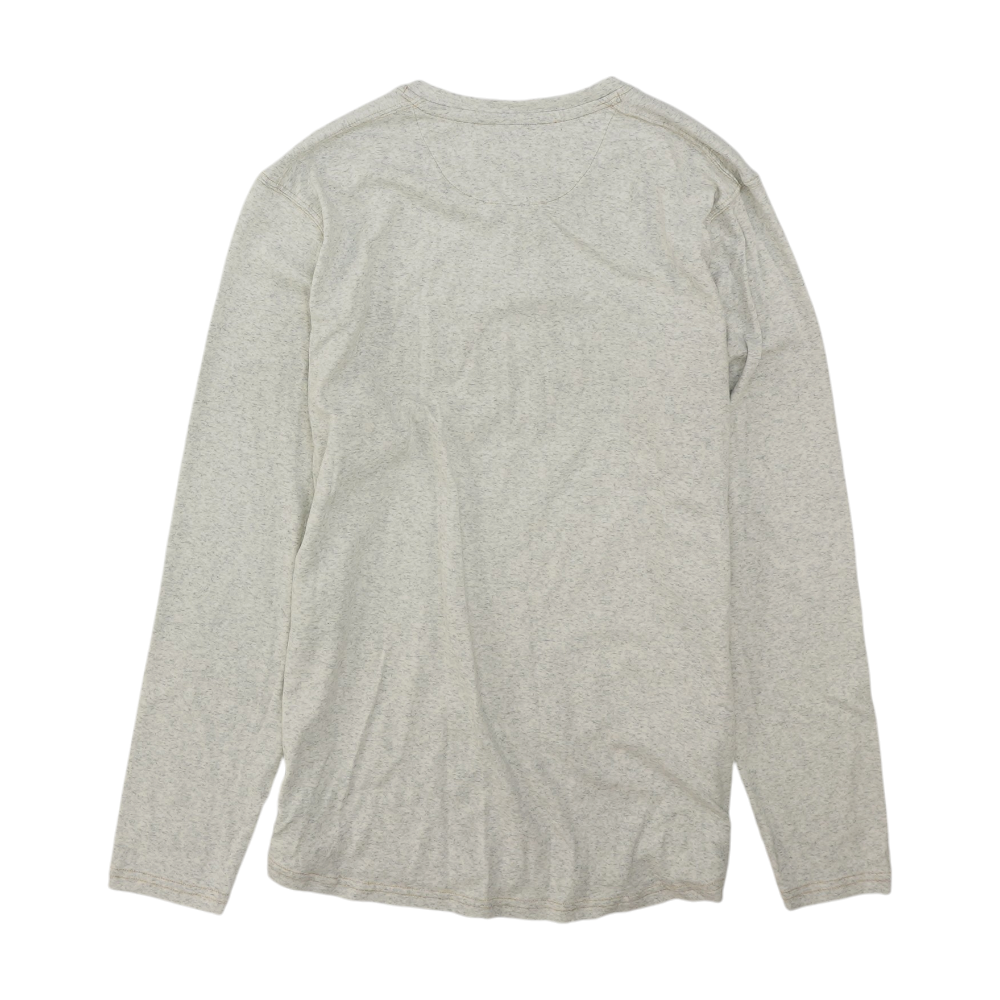 Gray Solid Henley T-Shirt
