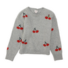 Gray Graphic Pullover Sweater