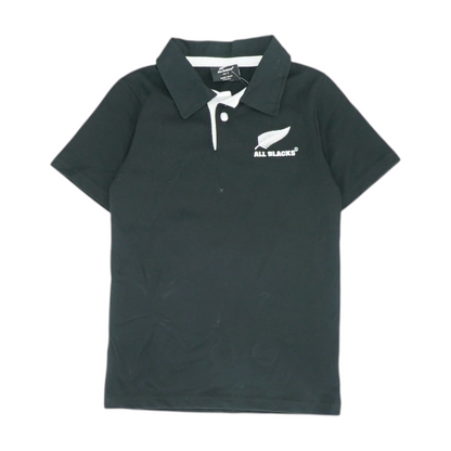 Black Short Sleeve Polo