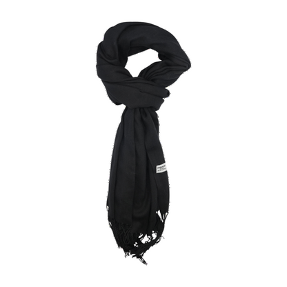 Black Cashmere Blend Scarf