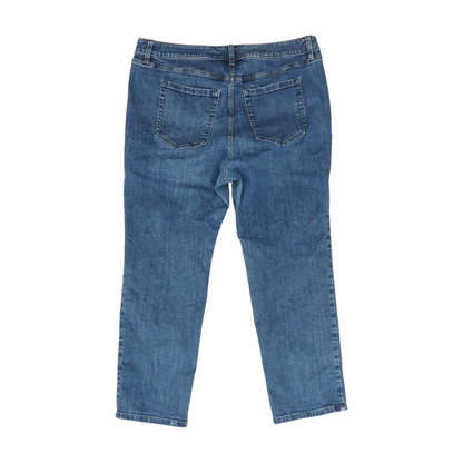 Blue Short Straight Jeans