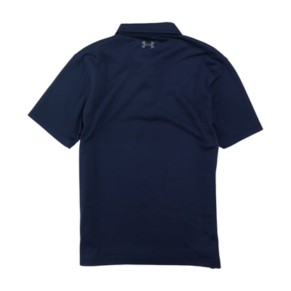 Navy Solid Short Sleeve Polo