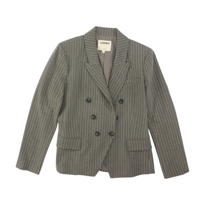 Gray Striped Blazer