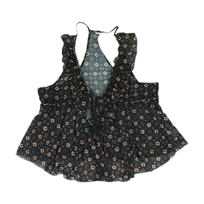 Black Floral Blouse
