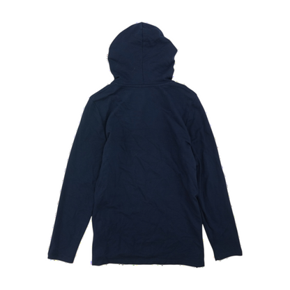 Navy Solid Hoodie Pullover