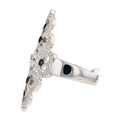 1 ctw Sterling Silver Diamond Fashion Ring