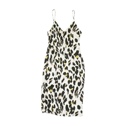 White Misc Midi Dress