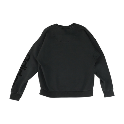 Black Solid Sweatshirt