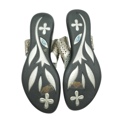 Gray Flat Sandals