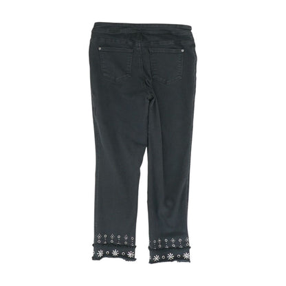 Black High Rise Straight Leg Jeans