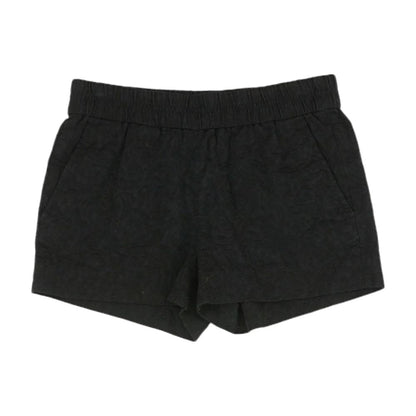 Black Solid Shorts